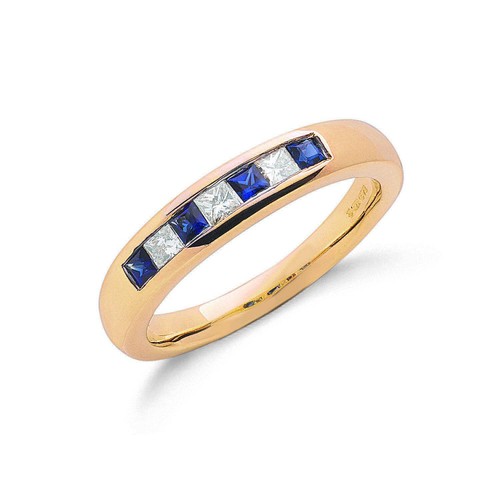 9ct yellow gold princess cut - yellow,