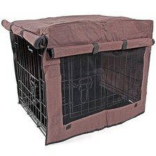 Dog Pet Cage Crate Cover 5 sizes Waterproof Heavy Duty Chocolate Brown