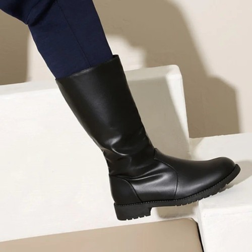 Men black leather - men,