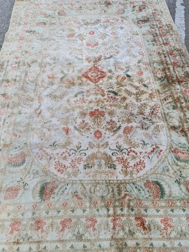 Vintage 1970s persian silk - vintage, rug