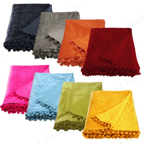 Velvet sofa throw - velvet,
