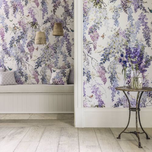Sanderson wisteria falls panel - wisteria,
