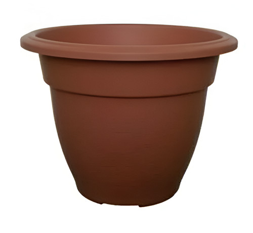 Round plastic plain - plastic, pots
