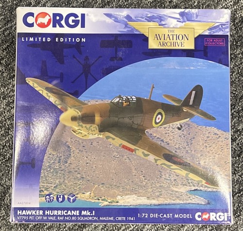 Corgi aviation hawker - aviation,