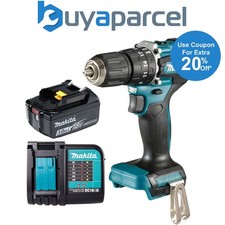 Makita DHP487SF 18V LXT Lithium Brushless Combi Hammer Drill Sub Compact 1 x 3AH