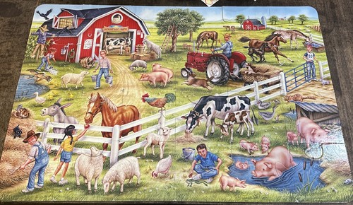 Floor puzzle the farm - puzzle.,