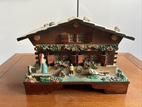 Reuge swiss chalet music box - chalet,