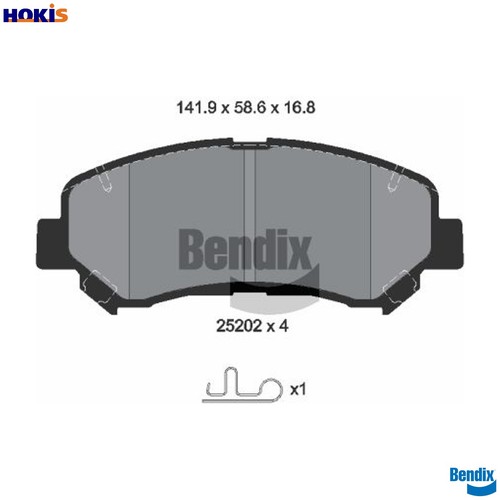 Brake pad set disc - pad,