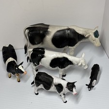 Toy Cow Figure Lot Holstein