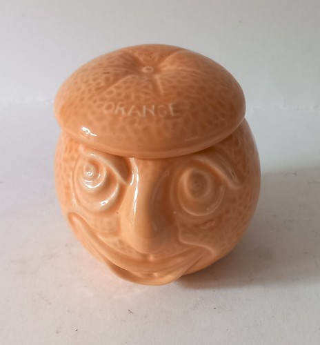 Rare sylvac face pot orange - pot,