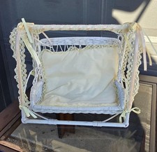 Vintage Wicker Doll Cradle