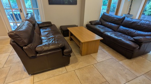 Plan leather 4 seater - leather,