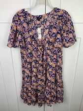 NWT J Crew LARGE Button-front