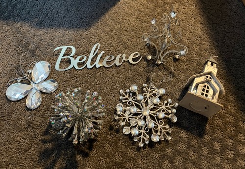 Silver ornament bundle 6 - silver,