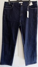 Ladies Denim Jeans Straight Sienna Supersoft Stretch M&S High Waist Womens