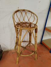 vintage bamboo / Tiki Boho Breakfast bar stool
