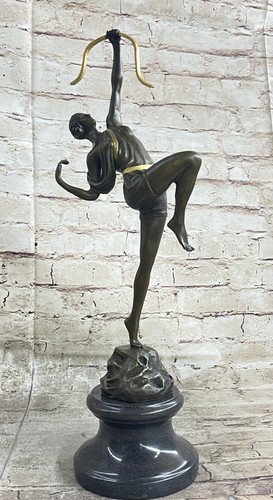 Bronze sculpture art deco nude - deco,