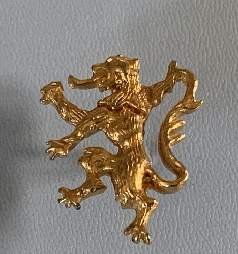 Small gold tone - tone, heraldic