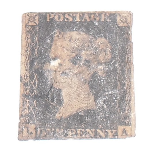 Penny black stamp plate 1 - stamp,