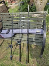 Complete Baitcaster Rod & Reel Setup (3 rods, 2 reels). Top Quality.