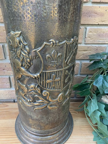 Vintage brass umbrella - vintage,