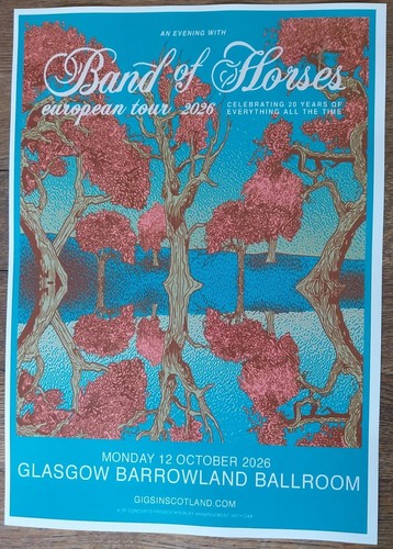 Band horses concert poster - band,