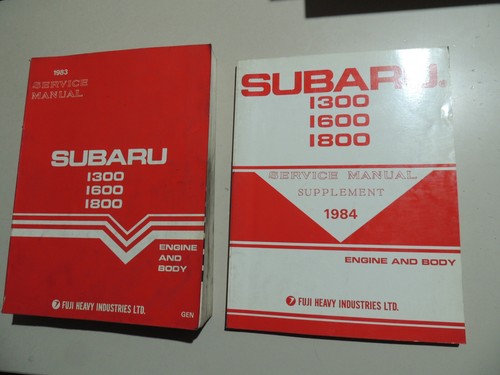 Shop manual subaru 1300 1600 - manual,