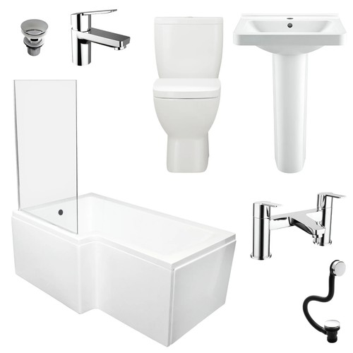Complete bathroom suite - complete, l