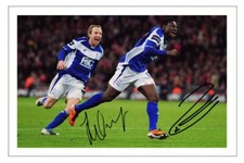 BOWYER & MARTINS Signed Autograph PHOTO Print BIRMINGHAM CITY Carling Cup 2011