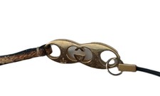 Gucci GG Charm Keyring Keyholder Authentic Womens Vintage Leather  Accessory 