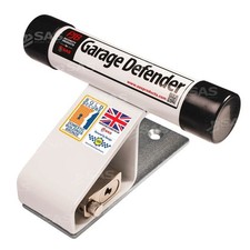 PJB Garage Defender for Up-and-Over Garage Doors, White, Bolt Down, with Padlock