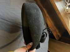 Vintage Black Wool Felt