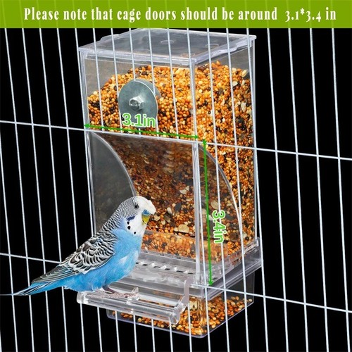 Acrylic bird feeder mess - acrylic,