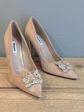Dune London 'Bettie Jl' Suede Court Shoes UK 6 EUR 39. Taupe 