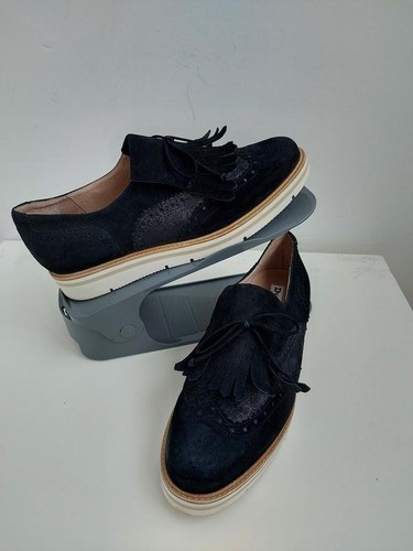 Women dune loafers black suede - dune,