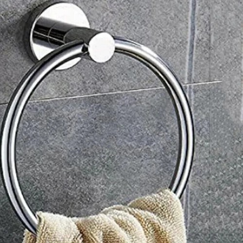 Hand towel ring round holder - hand,