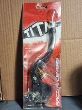 TITAX TTXLBK61A CLUTCH LEVER SHORT BLACK / GOLD ADJUSTER APRILIA RS125