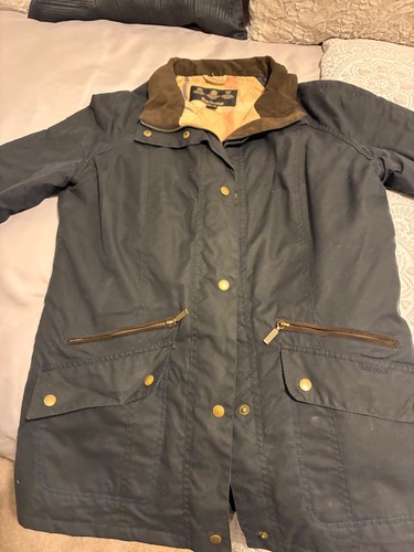 Ladies navy barbour - ladies, wax