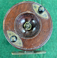 Vintage Unbranded Wooden British Made Fishing Reel
