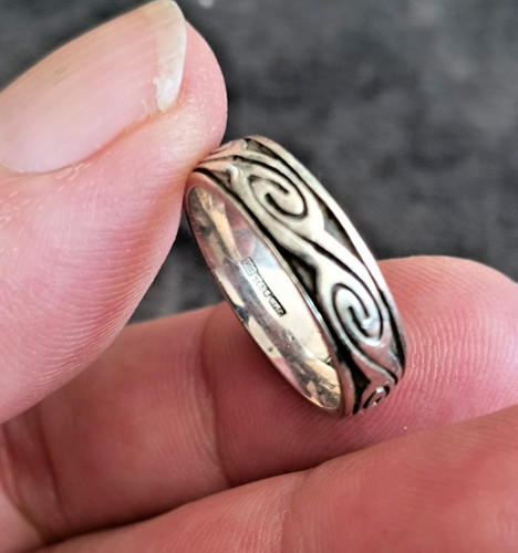 Vintage celtic wedding band - vintage,