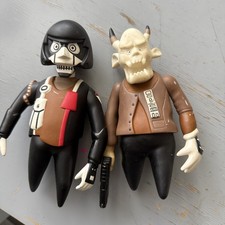 RARE BAPE A Bathing Ape Bape x Mo Wax UNKLE James vs Nigo Figure Set FUTURA 2000