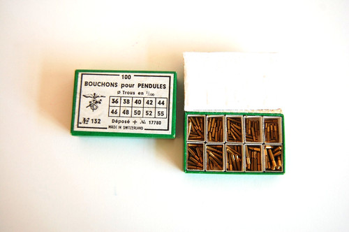 Swiss brass clock bushings - clock,