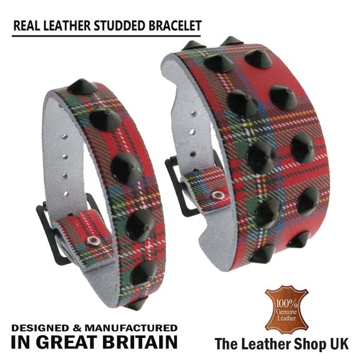 Adjustable tartan studded - adjustable,