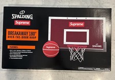 SUPREME®/SPALDING® Mini Basketball Hoop  Red box Logo Backboard New