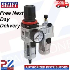 Sealey SA2001 Air Line Filter Regulator with Gauge 3/8" BSP for Compressors PR