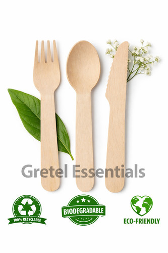 Wooden cutlery set eco - cutlery,