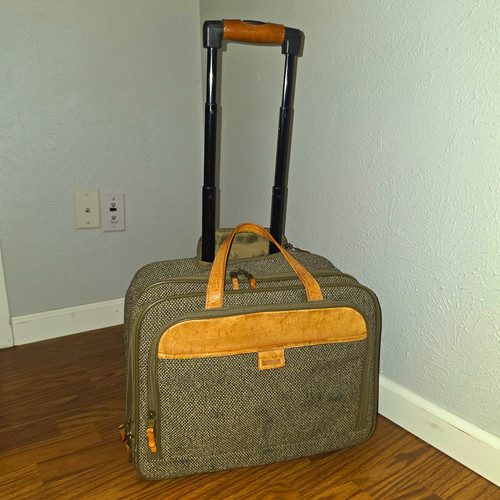 Vintage hartmann tweed leather - vintage, tweed/leather