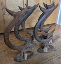 6  x Antique 11" Antler Style