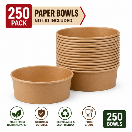 250 kraft paper - food, bowls