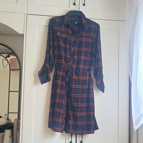 Next navy brown plaid - navy,